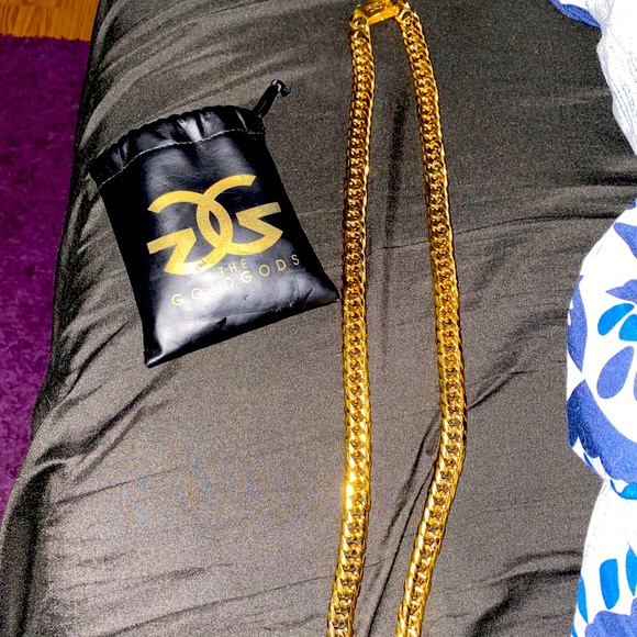 18K Gold Plated Cuban Link chain - Picture 1 of 1